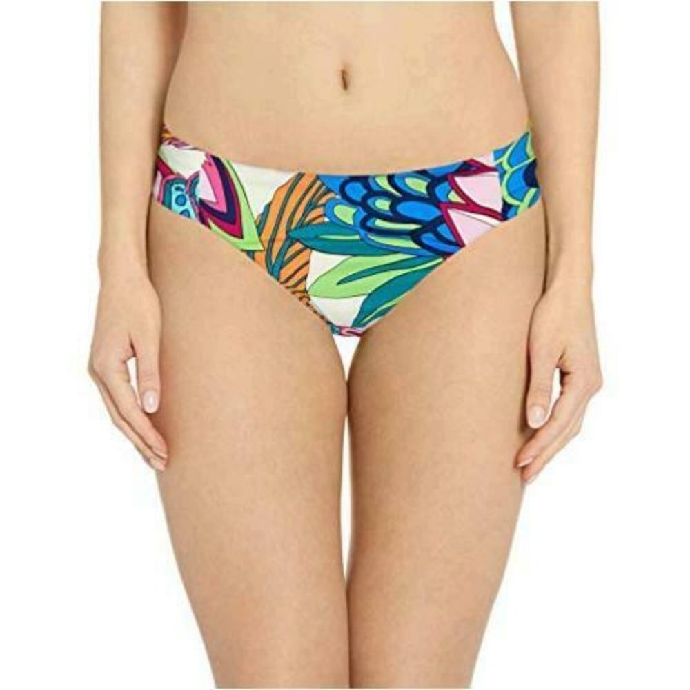 Trina Turk Paradise Plums Bikini Side Shirred Bott